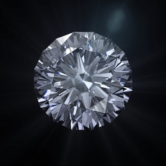 Forever round diamond with clipping path