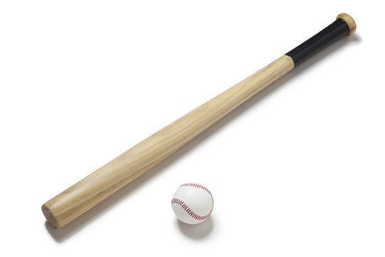 Baseball and baseball bat