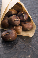 Delicious roasted chestnuts