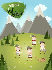 alpen bayern landschaft volksmusik