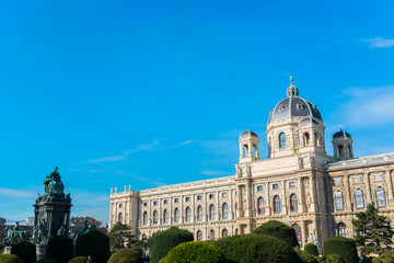Obraz premium Maria Theresia square in Vienna, Austria