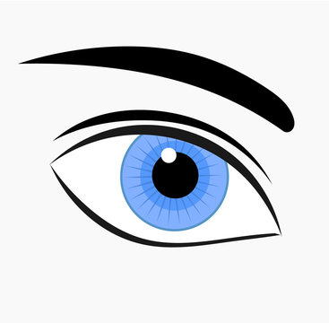 Blue eye icon