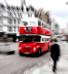 Zelfklevend Fotobehang Londen rode bus © Farnaces