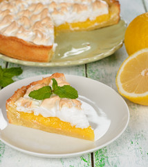 Pie with meringue