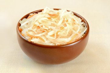 Sauerkraut in bowl