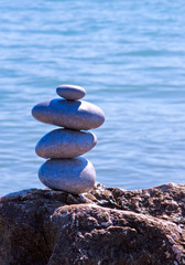 Summer beach and spa stones.  