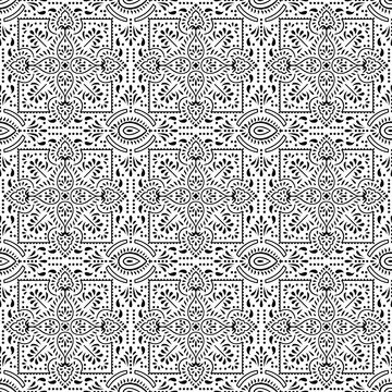 Seamless designer floral pattern