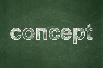 Obraz premium Advertising concept: Concept on chalkboard background