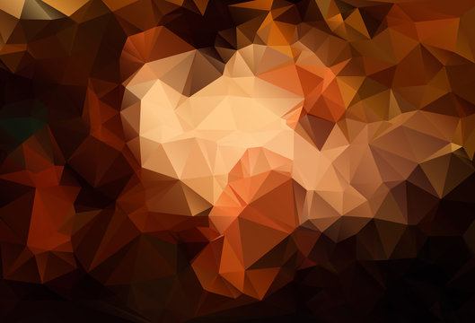 Abstract brown background polygon