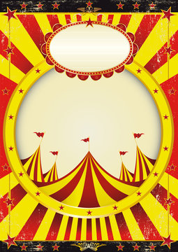 Circus entertainment poster