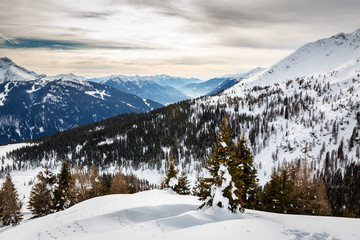 Fototapeta na wymiar Madonna di Campiglio Ski Resort, Italian Alps, Italy