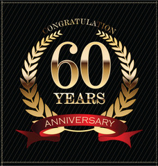 Anniversary laurel wreath, 60 years