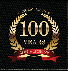Anniversary laurel wreath, 100 years