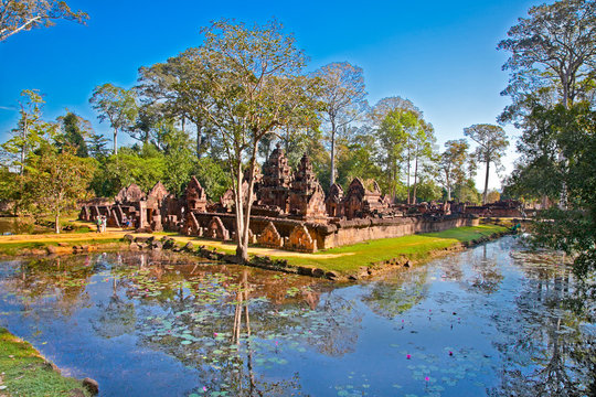 Banteay Srei temple, Siem Reap, Cambodia.