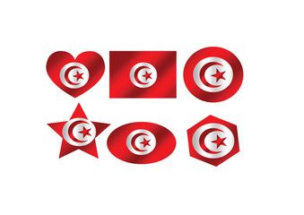 Tunisia Flag themes idea design