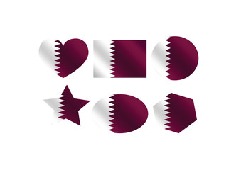 Qatar Flag themes idea design