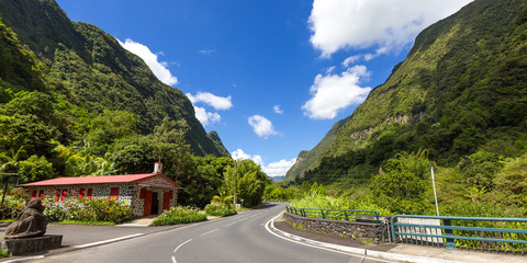 Road to Salazie, La Réunion - obrazy, fototapety, plakaty