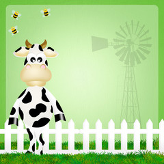 Obraz premium illustration of cow