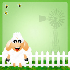 Obraz premium illustration of sheep