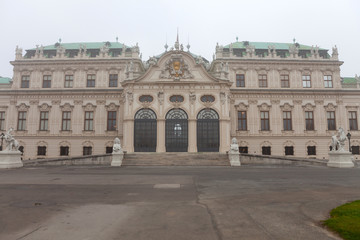 Fototapeta na wymiar Belvedere Palace in Vienna