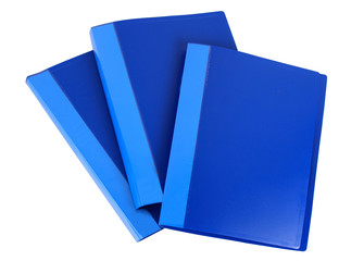 Document folders isolated on white