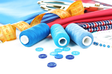 Sewing accessories close up
