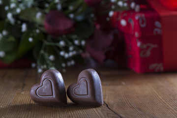 two chocolate (valentine's day)