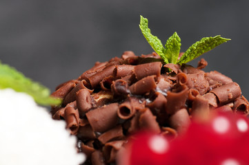 Schokoladen Dessert mit Minze