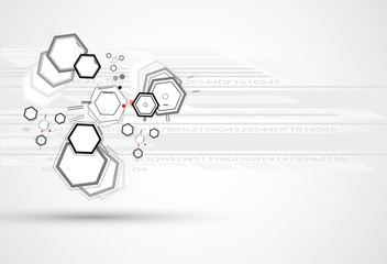 abstract chemical formula technology business background