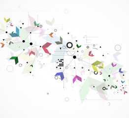 global infinity computer  technology concept business background