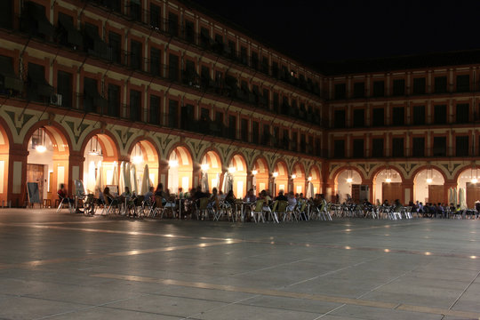 Plaza de la Corredera de C&oacute;rdoba (nocturno)