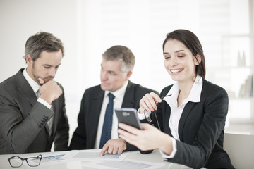 Businesswoman in meeting