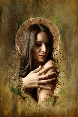 Fantasy style photo of a young beauty girl.