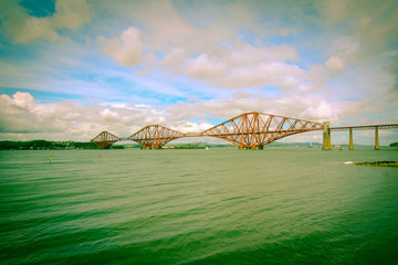 Forth railway bridge near Edinburgh,