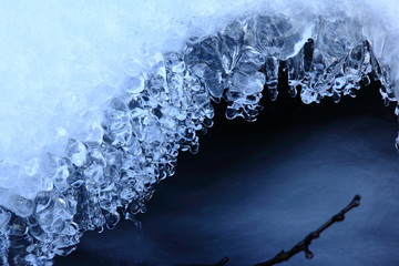 川の氷