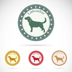 Set of vector labrador