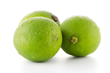 Fresh green limes
