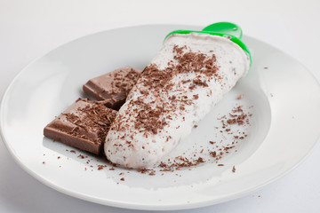 ice cream  and chocolate