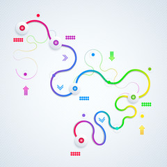 Abstract  illustration infographic