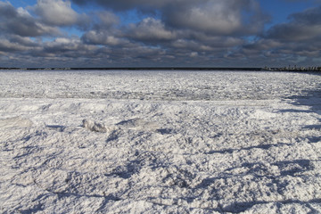 Baltic sea in winter.