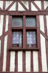 Fototapeta na wymiar Half-timbered house in Blois, Loire Valley, France