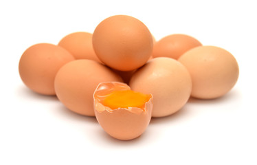 Raw eggs