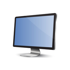 lcd tv monitor, vector illustration.