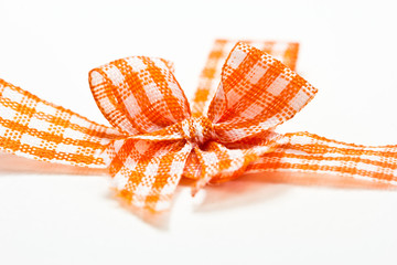 ribbon bow on white background