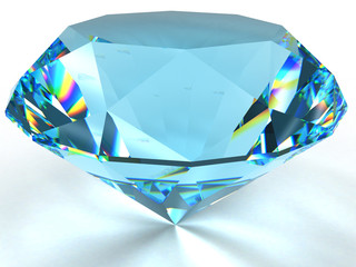 Fototapeta na wymiar Diamond with caustic.