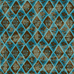 Ethnic tribal geometric seamless pattern