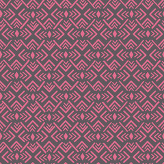Ethnic tribal geometric seamless pattern