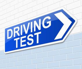Obraz premium Driving test concept.