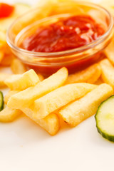 French Fries with ketchup