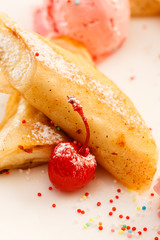 pancakes with ice cream